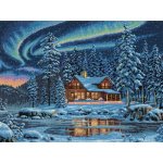 (image for) Gold Collection Aurora Cabin Counted Cross Stitch Kit